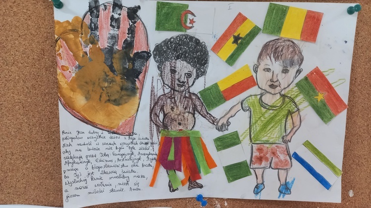 Misyjne prace dzieci z przedszkola