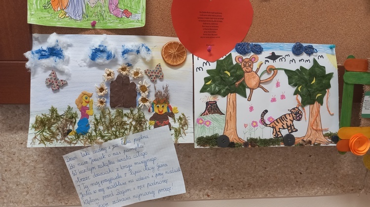 Misyjne prace dzieci z przedszkola