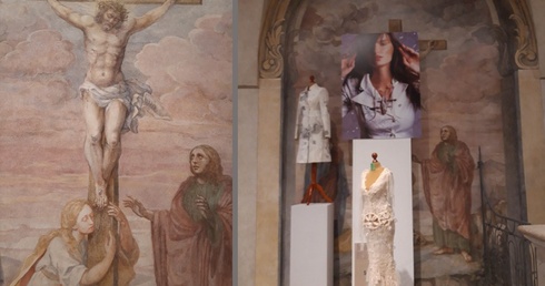Wystawa damskiej mody w Krypcie u Pijarów. Zakonnicy przepraszają
