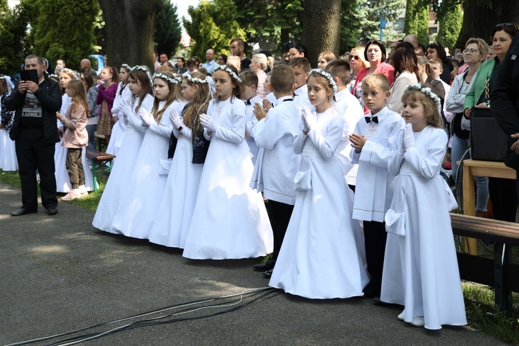 Pielgrzymka dzieci komunijnych do Janowa Lubelskiego