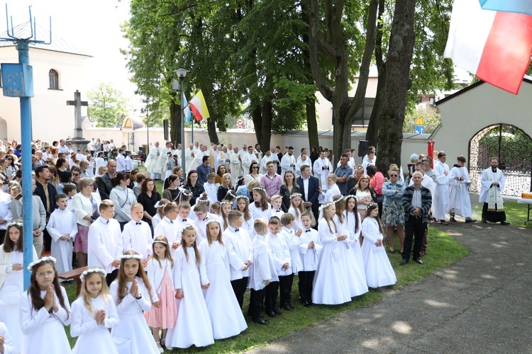 Pielgrzymka dzieci komunijnych do Janowa Lubelskiego