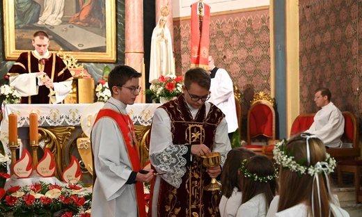Prymicyjna Msza św. ks. Michała Juraszczyka w Zebrzydowicach