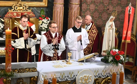 Prymicyjna Msza św. ks. Michała Juraszczyka w Zebrzydowicach