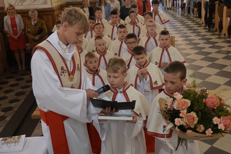 Nowi ministranci w Łącku