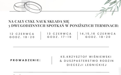 Kurs przedmałżeński, ale czy "last minute"?