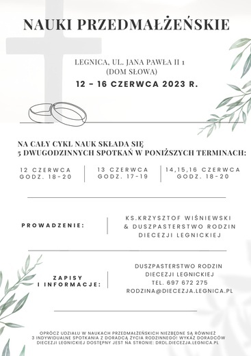 Kurs przedmałżeński, ale czy "last minute"?