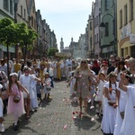 Procesja eucharystyczna na ulicach Głogowa