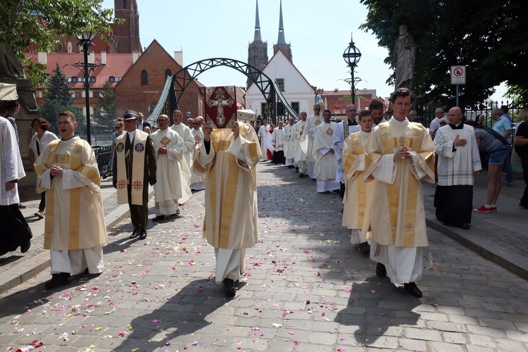 Centralna procesja Bożego Ciała we Wrocławiu 2023