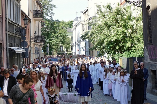 Procesja Bożego Ciała na gliwickiej starówce