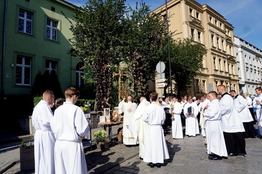 Procesja Bożego Ciała na gliwickiej starówce