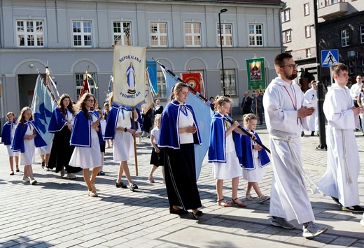 Procesja Bożego Ciała na gliwickiej starówce