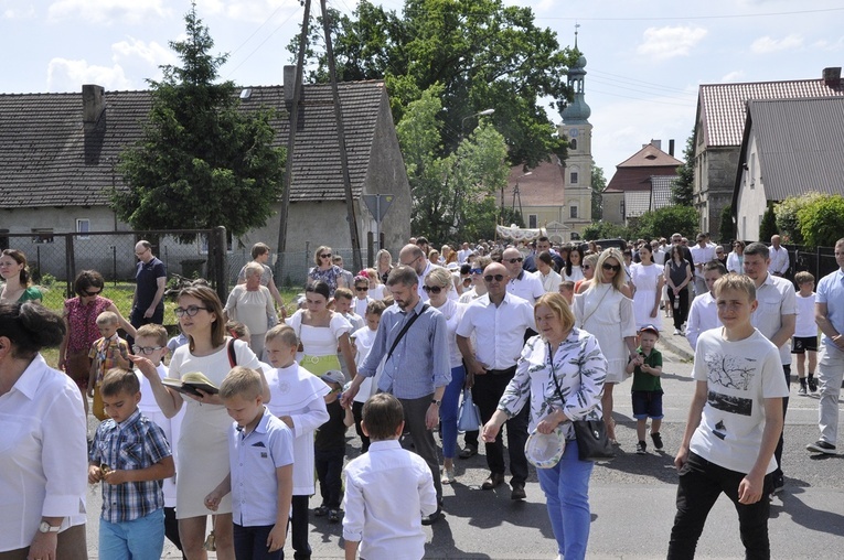 Procesja Bożego Ciała w Brzeziej Łące