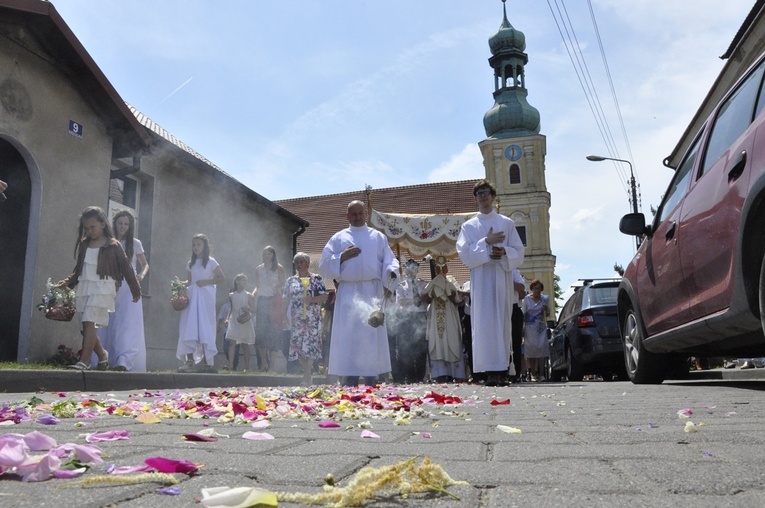 Procesja Bożego Ciała w Brzeziej Łące