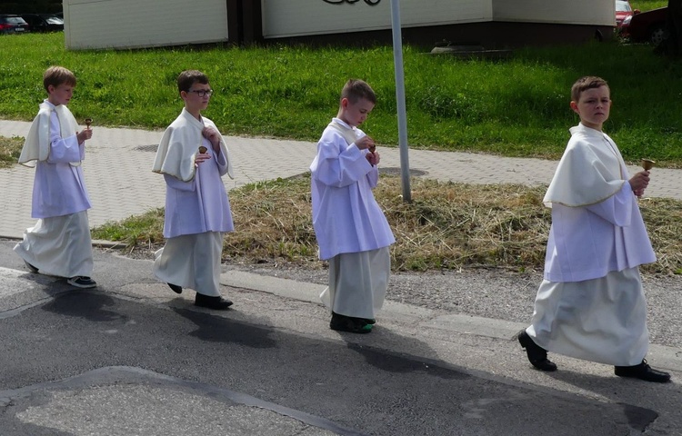 Procesja Bożego Ciała na Złotych Łanach w Bielsku-Białej - 2023