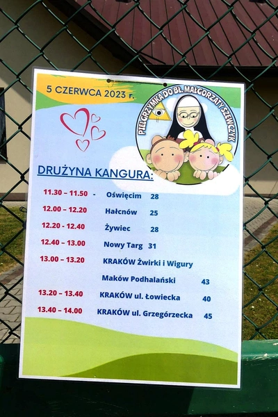 Pielgrzymka przedszkolaków do bł. Matki Małgorzaty Łucji Szewczyk w Oświęcimiu