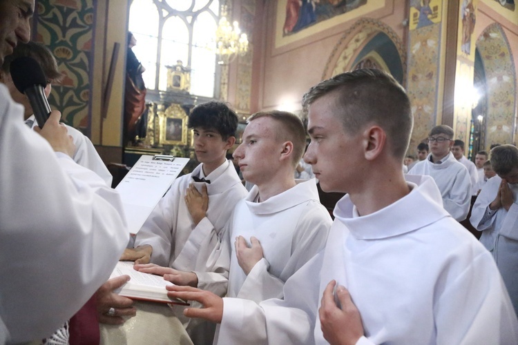 Błogosławieństwo lektorów w Chorzelowie