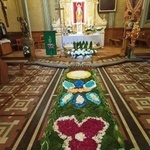 Dywan kwiatowy w parafii św. Jakuba Apostoła w Górze