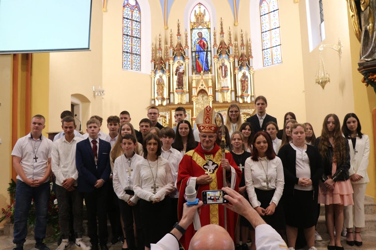 Poświęcenie ołtarza w kościele św. Barbary