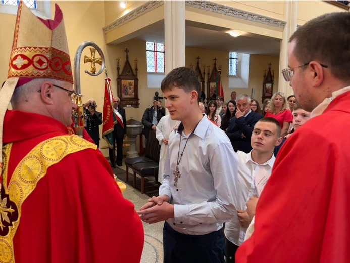 Poświęcenie ołtarza w kościele św. Barbary