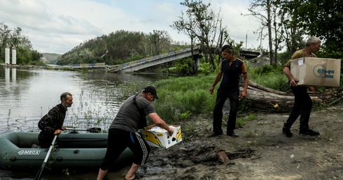 Portal wojskowy: w powodzi wywołanej przez Rosjan zginęło ponad 500 mieszkańców okupowanych Oleszek