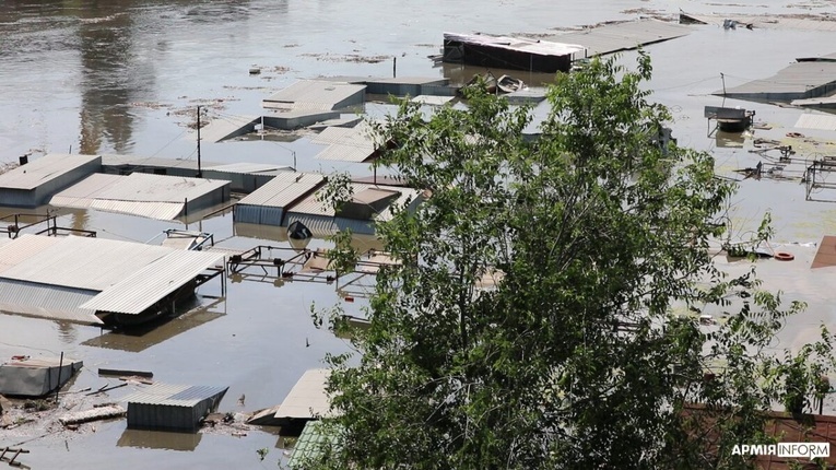 Oszacowano szkody środowiskowe z powodu zniszczenia zapory na Dnieprze