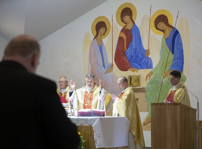 Poświęcenie kaplicy w Pleśnej