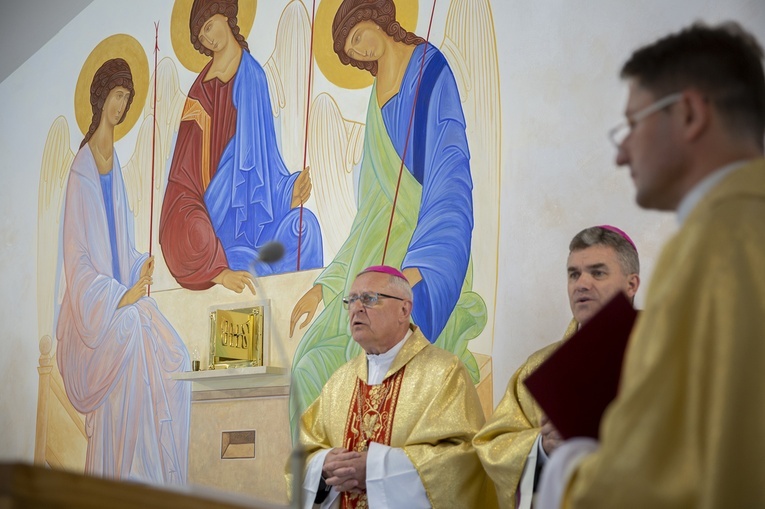 Poświęcenie kaplicy w Pleśnej