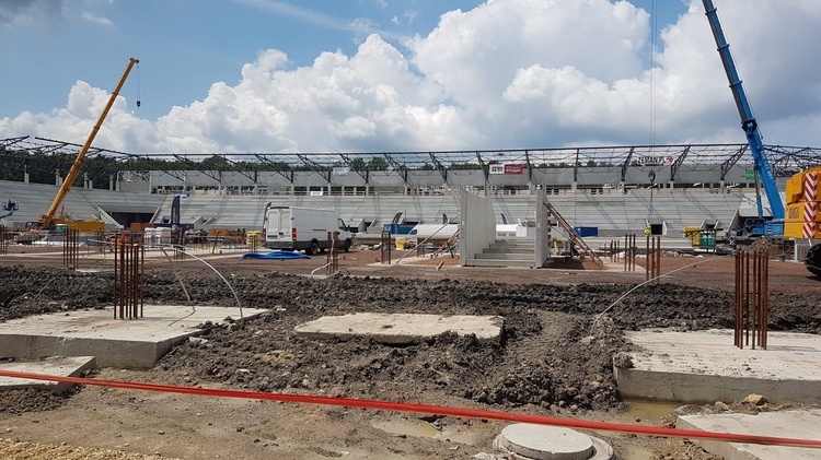 Kolejny etap budowy stadionu GKS-u Katowice 