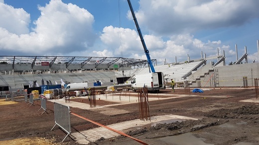 Kolejny etap budowy stadionu GKS-u Katowice 