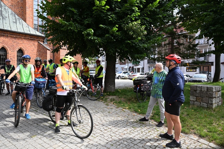 Pielgrzymka rowerowa - wyjazd z Koszalina