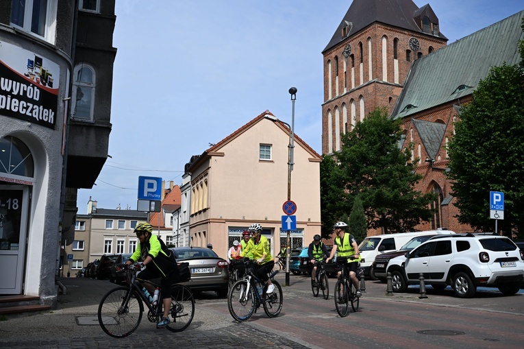 Pielgrzymka rowerowa - wyjazd z Koszalina