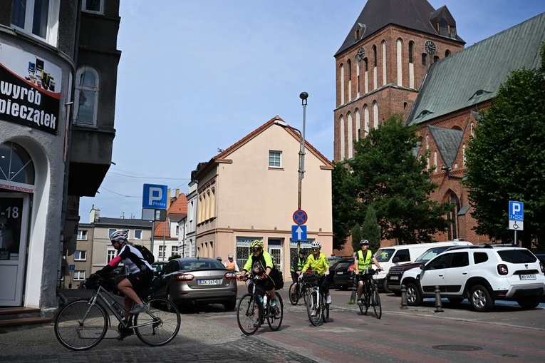 Pielgrzymka rowerowa - wyjazd z Koszalina