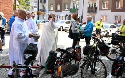 Pielgrzymka rowerowa - wyjazd z Koszalina