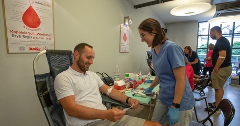 Zbiórka krwi w Kopalni Soli "Wieliczka"