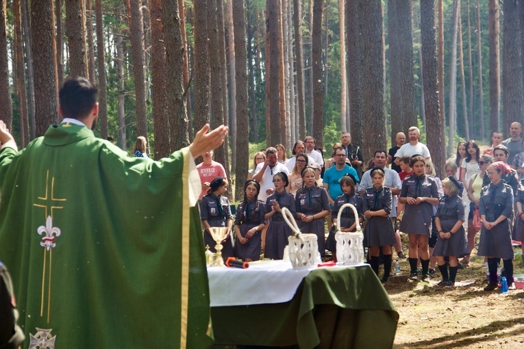 Obóz ZHR nad jeziorem Serwent