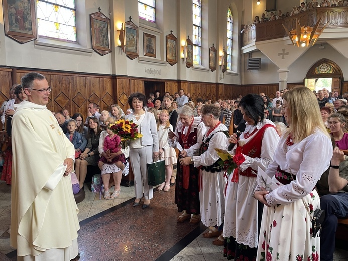 Podziękowanie za posługę o. Krzysztofa Ruszela OP w Korbielowie