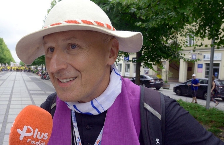 Bp Marek Solarczyk w ostatnim dniu ubiegłorocznej pielgrzymki.