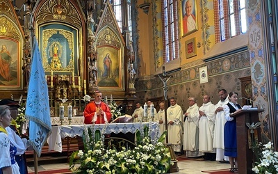 Pierwsza liturgia kaszubskich pątników