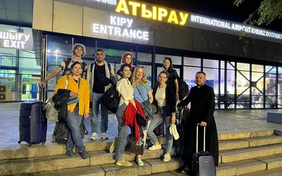 Na lotnisku w Atyrau.