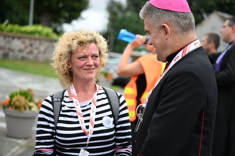 Wyjście pielgrzymki na Jasną Górę