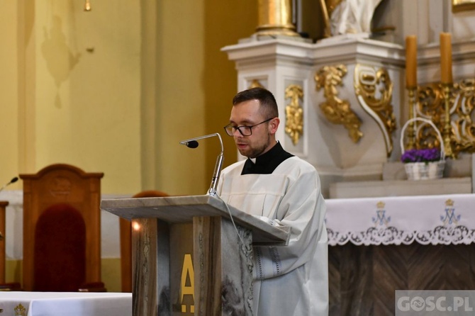 Msza z biskupem na rozpoczęcie pieszej pielgrzymki z Głogowa na Jasną Górę