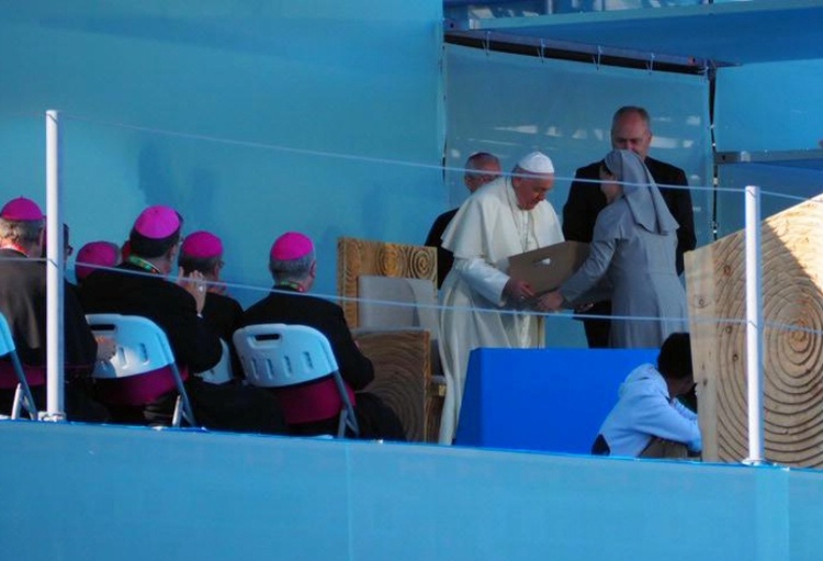 ŚDM w Lizbonie - 1. spotkanie z papieżem