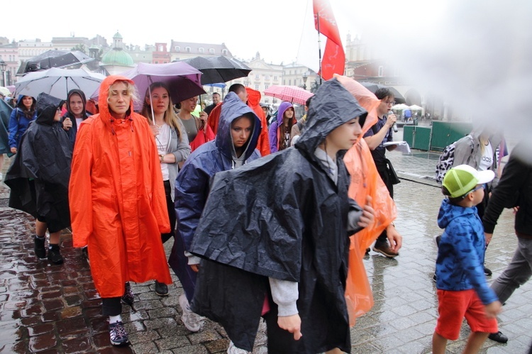 Wyjście 43. Pieszej Pielgrzymki Krakowskiej z Wawelu na Jasną Górę