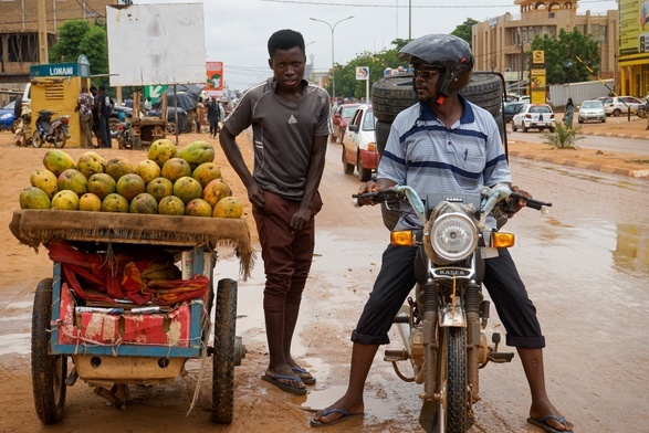 Ulice stołacznego miasta Niamey