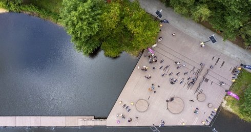 Katowice. Rewitalizacja stawu Starganiec dobiegła końca