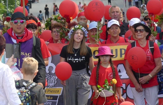 Powitanie 40. Oświęcimskiej Pieszej Pielgrzymki na Jasnej Górze - 2023