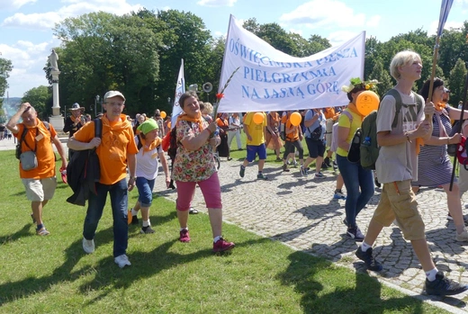 Powitanie 40. Oświęcimskiej Pieszej Pielgrzymki na Jasnej Górze - 2023
