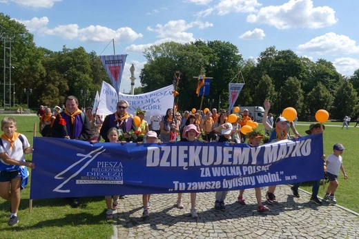 Powitanie 40. Oświęcimskiej Pieszej Pielgrzymki na Jasnej Górze - 2023