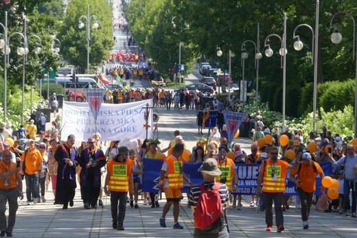 Powitanie 40. Oświęcimskiej Pieszej Pielgrzymki na Jasnej Górze - 2023