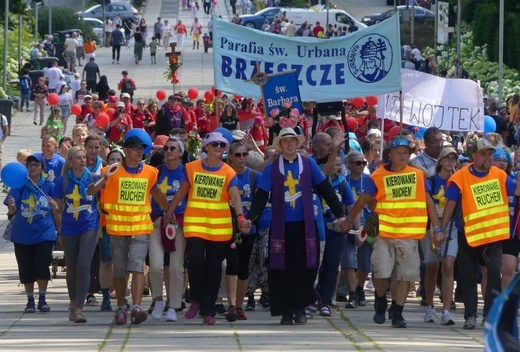 Powitanie 40. Oświęcimskiej Pieszej Pielgrzymki na Jasnej Górze - 2023